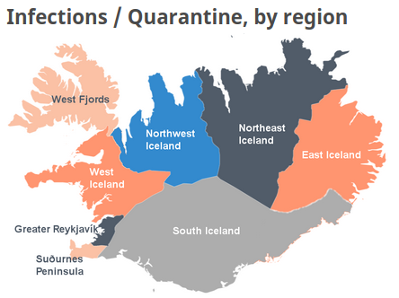 Quarantine rates by region