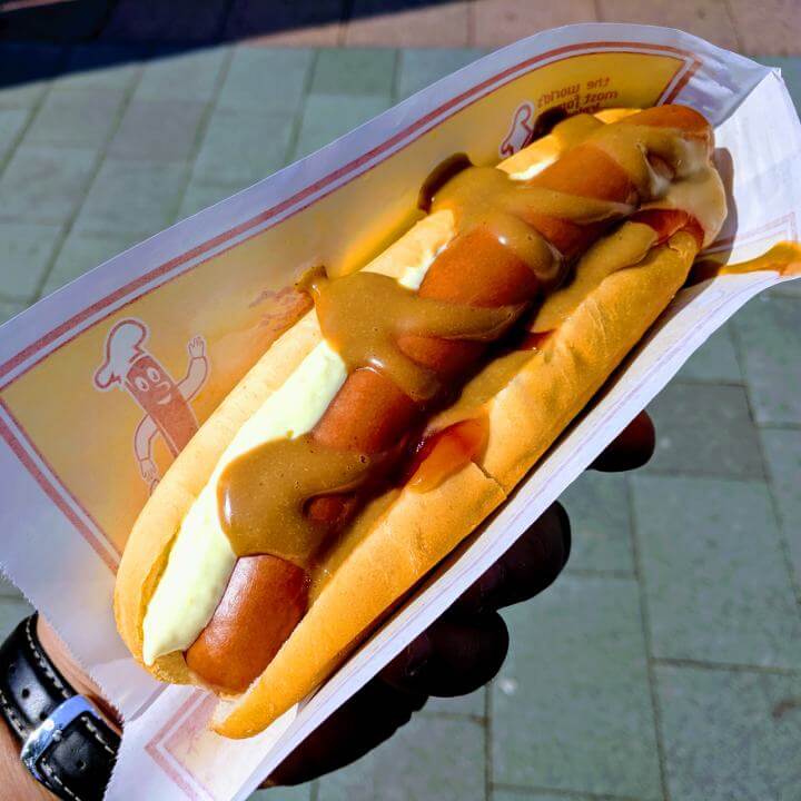Pylsa með öllu (Icelandic Hot Dog with everything)