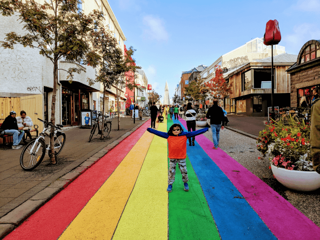 Reykjavík Rainbow road