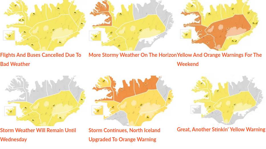 Winter storm warnings